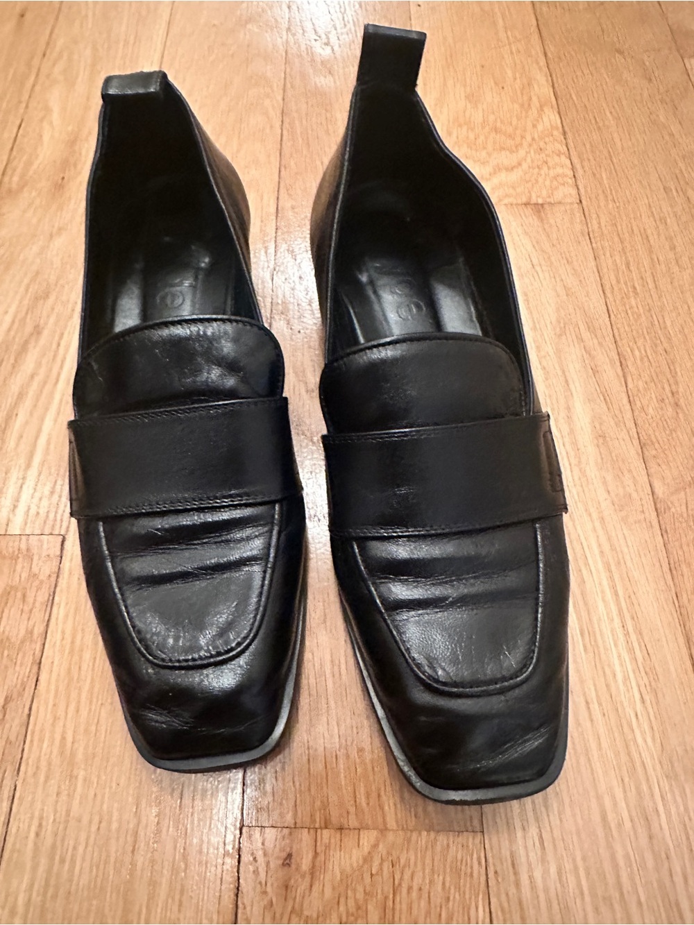 Aeyde Black Leather Loafer Size 40